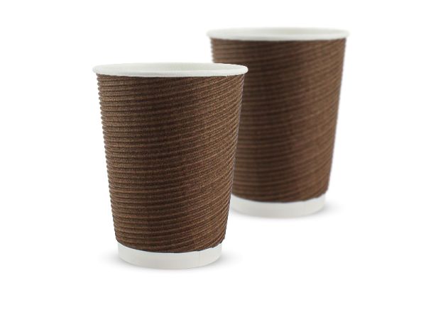 Гофростакан 430 мл (Коричневый)