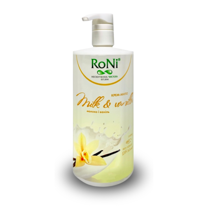 Крем-мило рідке Aloe&Yogurt з гліцерином дозатор RoNi 450мл