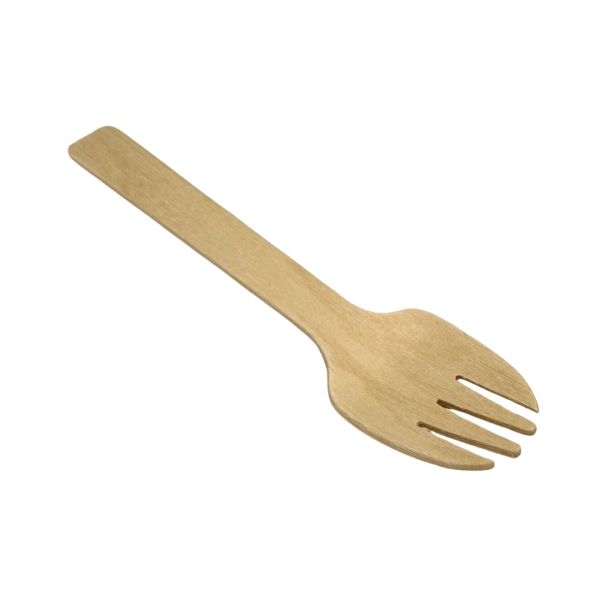 Виделка дерев'яна 105мм