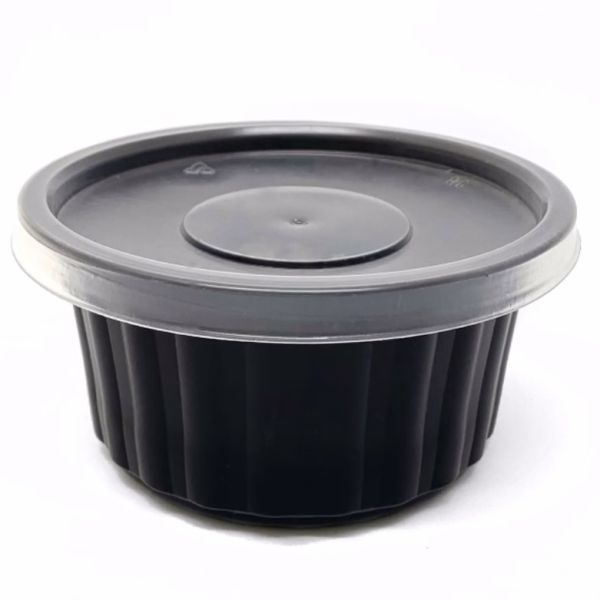 Супник  ребристый 350ч чёрный